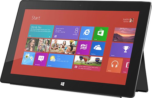 Microsoft - Surface Pro 1st-Generation Latest Model with 64GB Memory - Black-Front_Standard 