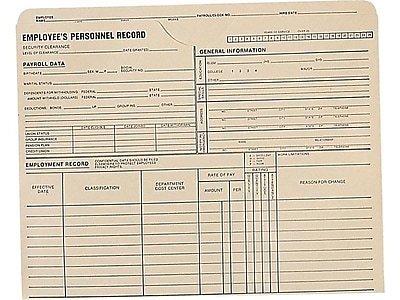 Quality Park - File Jacket, Letter Size, 100/Box (69999) - Manila
