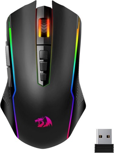 REDRAGON - M914 Wireless Gaming Mouse, Tri-Mode, 10000 DPI Optical Sensor, RGB, 9 Programmable Buttons, 70Hrs for PC/Mac/Laptop