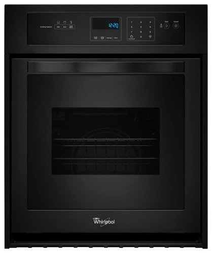 Whirlpool - 24" Built-In Single Electric Wall Oven - Black