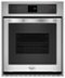 Whirlpool - 24" Built-In Single Electric Wall Oven - Stainless Steel-Front_Standard