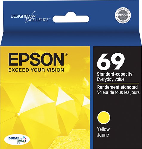  Epson - 69 Standard Capacity - Yellow Ink Cartridge - Yellow