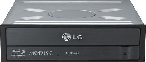  LG - 16x Internal Blu-Ray Disc Double-Layer DVD±RW/CD-RW Drive - Black
