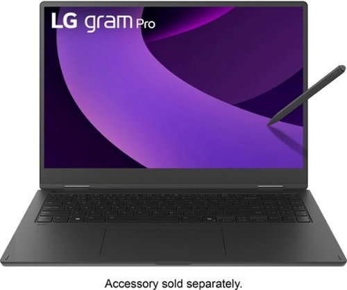 LG gram Pro 2in1 16 OLED Touch Screen Laptop - Intel Core Ultra7 255H with 16GB RAM - 1TB SSD - Obsidian Black GLOBAL SHIPPING
