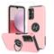 Entronix - Galaxy A16 Bundle - 360° Ring Gripstand Case with 2 Tempered Glass Screen Protectors - Pink-Front_Standard