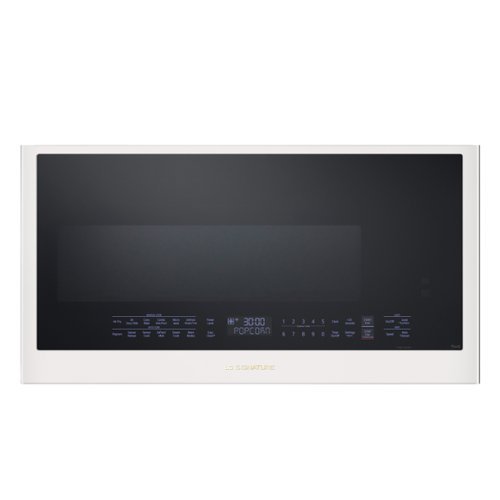 LG - SIGNATURE 1.7 Cu. Ft. Convection Over-the-Range Smart Microwave with Sensor Cooking, Air Fry and Air Sous Vide - Essence White