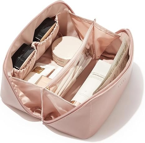 Vulpecula Spade - Travel Makeup Bag,Large Capacity Cosmetic Bags for Women - AC-Pink-Front_Standard 