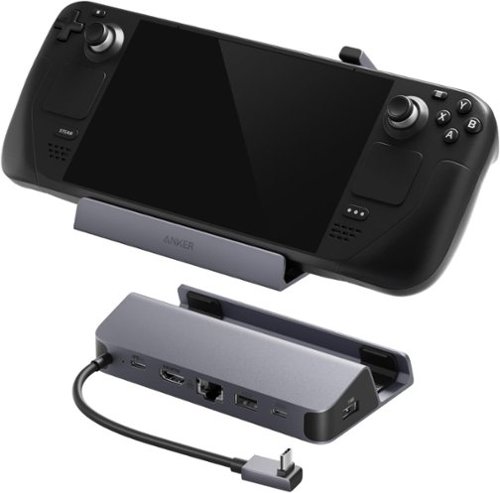 Anker - Steam Deck Dock, Docking Station for Steam Deck (OLED)/ROG Ally/Legion Go(Not for Rog Ally X) - Gray-Front_Standard 