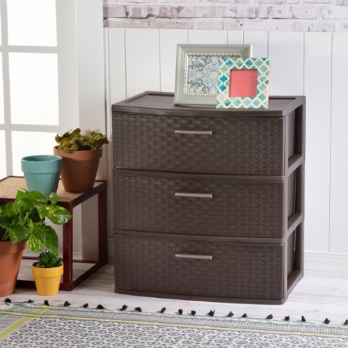 3 drawer dresser plastic Sunnydaze 3-Tier Storage Drawers - 29.5" or anywhere that needs more storage but just doesnt have the room for it IRIS 2pk Narrow 3 Drawer