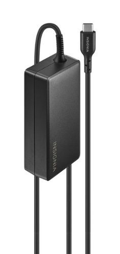 Insignia™ - 100W 4 ft. Laptop Power Adapter for USB-C Devices - Black