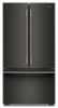 KitchenAid - 24 Cu. Ft. French Door Counter-Depth Refrigerator with Internal Water Dispenser - Black Ore-Front_Standard