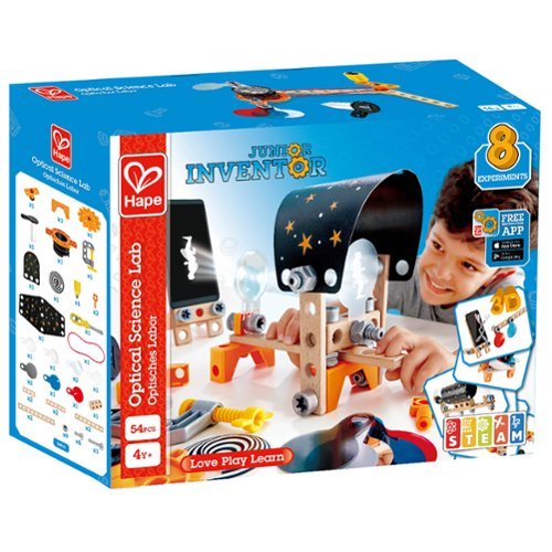 Hape - Hape: Junior Inventor: Optical Science Lab - 54pcs, Ages 4+