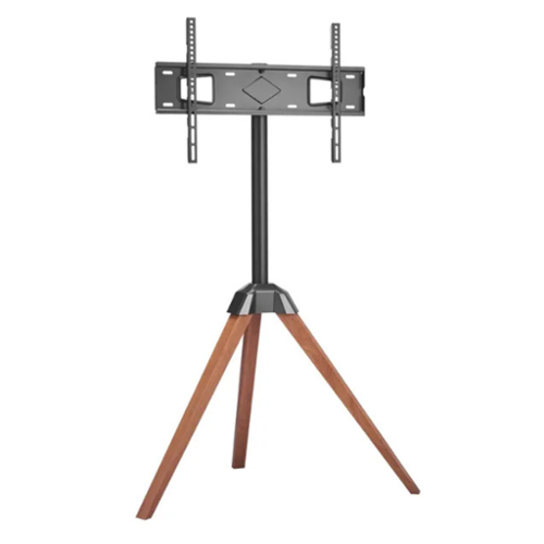 Stock Preferred - Tripod Easel TV Stand for 40–65 Inch Flat or Curved TVs - Black-Front_Standard 