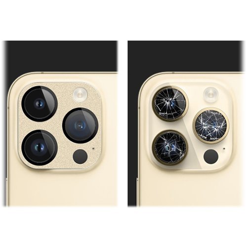 SaharaCase ZeroDamage Camera Lens Protector for Apple iPhone 14 Pro and iPhone 14 Pro Max (2-Pack) - Gold GLOBAL SHIPPING