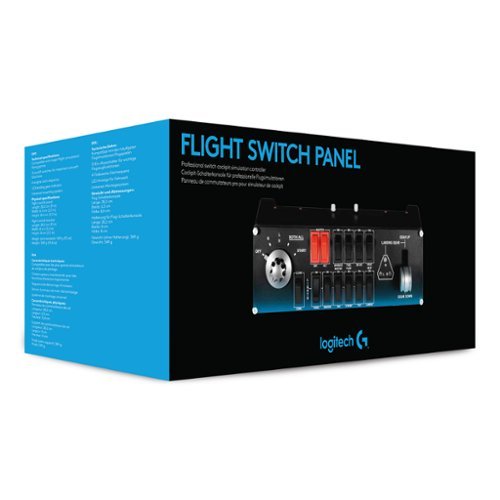 Logitech Pro Flight Switch Panel Gaming Controller for PC Black
