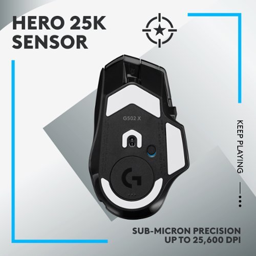 Logitech G502 X LIGHTSPEED Wireless Optical Gaming Mouse with HERO