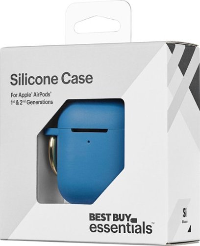 Best Buy essentials™ Silicone Case for Apple AirPods 1st and 2nd Generations - Blue BUY IN AUSTRALIA
