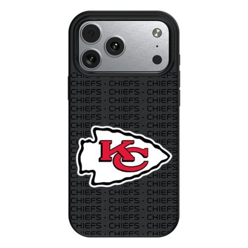 Keyscaper - NFL - Kansas City Chiefs Primary Logo iPhone Magnetic Bump Case - 16 Pro Max - Black-Front_Standard 
