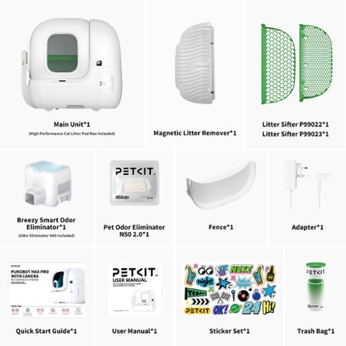 Petkit Purobot Max Pro Self-Cleaning Litter Box - White BUY IN DUBAI