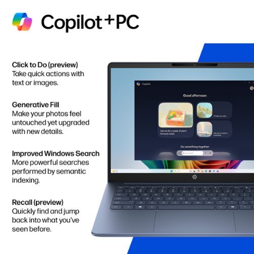 HP OmniBook 3 - 14 2K Touchscreen Laptop - Snapdragon X - 16GB Memory - 512GB SSD - Copilot+ PC - Starlit Blue BUY IN MIDDLE EAST