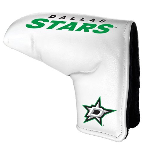 Team Golf - Dallas Stars Tour Blade Putter Cover - White-Front_Standard 