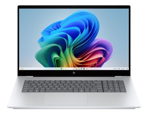 HP - OmniBook X Laptop Computer 17.3" FHD Touch Screen Intel Core Ultra 7 16 GB - Glacier silver aluminum-Front_Standard 