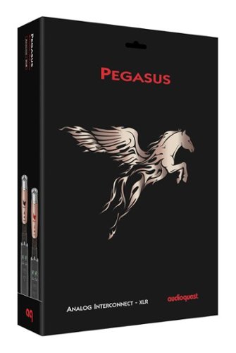 AudioQuest Pegasus XLR > XLR 3.3' Analog  Audio Interconnect Cable - Brown on Black WORLDWIDE DELIVERY