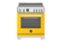 Bertazzoni - 30" Professional Series range - Electric self clean oven - 4 induction zones - Yellow-Front_Standard