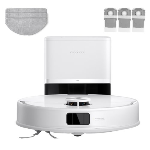 Roborock - Q10 VF+ Robot Vacuum & Mop with 10,000 Pa Suction,VibraRise 2.0 Mopping System,Self-Empty Dock & Dual Anti-Tangle Design - White