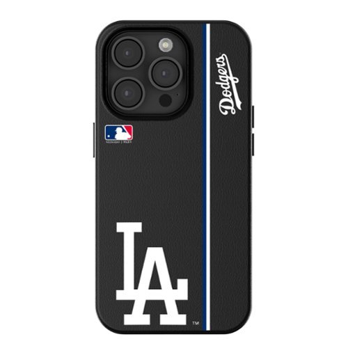 Keyscaper - MLB - Los Angeles Dodgers iPhone Magnetic Bump Case - 16 Pro Max - Black-Front_Standard 