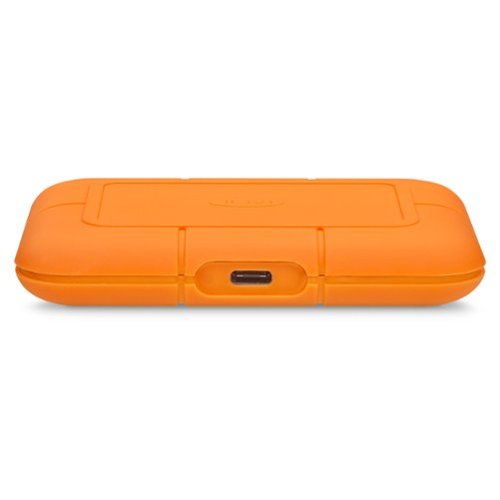 LaCie Rugged 4TB External USB-C, USB 3.2 Portable SSD with Rescue Data Recovery Services - Orange WORLDWIDE DELIVERY