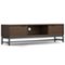 Simpli Home - Banting SOLID HARDWOOD 72 inch Low TV Stand For TVs up to 80 inches - Walnut Brown-Front_Standard