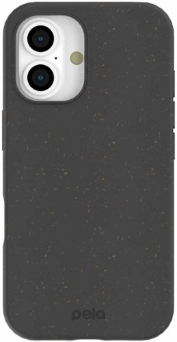 Pela - Phone Case with MagSafe Module for Apple iPhone 16 + Bonus Custom Case Activation Code - Black