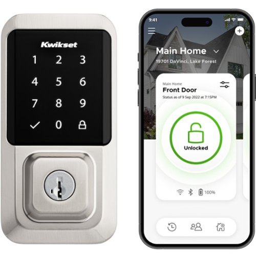 Kwikset Halo Smart Lock Wi-Fi Replacement Deadbolt with App/Touchscreen/Key Access - Satin Nickel GLOBAL SHIPPING