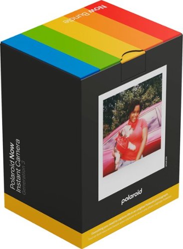 Polaroid Now Gen 3 Instant Camera + Color Film Bundle (8 Photos) - Black BUY IN MIDDLE EAST