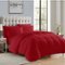Sweet Home Collection - All Season Reversible Bed-in-A-Bag Solid Color Comforter & Sheet Set, Queen - Red-Front_Standard