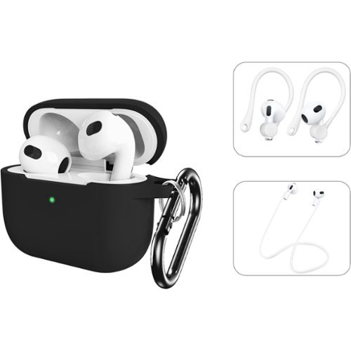 SaharaCase Silicone Case for Apple AirPods 3 (3rd Generation 2021) - Black SHOP ONLINE