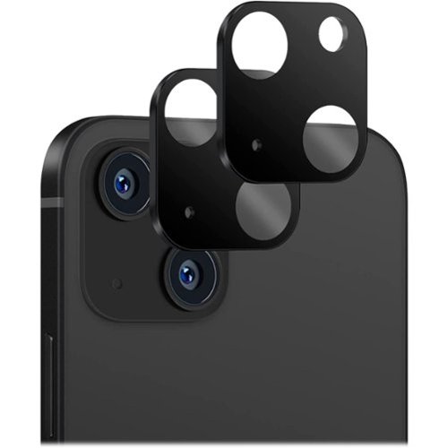 SaharaCase - ZeroDamage Camera Lens Protector for Apple iPhone 14 and iPhone 14 Plus (2-Pack) - Black-Angle_Standard 
