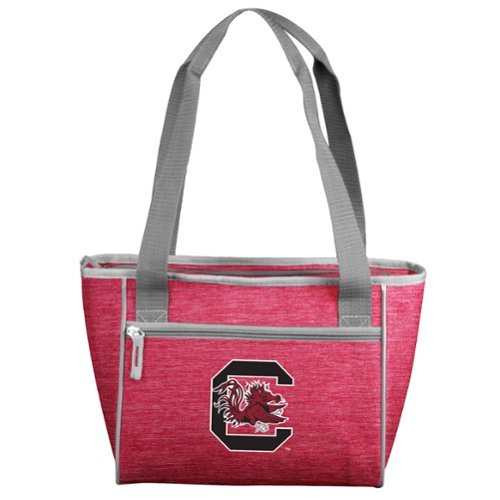 Logo Brands - South Carolina Gamecocks Crosshatch 16-Can Cooler Tote - Multicolor-Front_Standard 