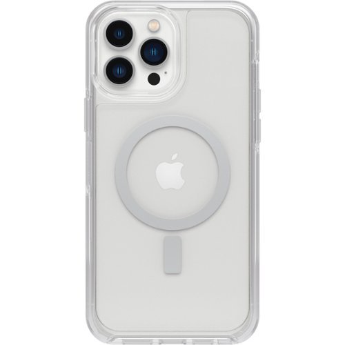 OtterBox - Symmetry Series+ for MagSafe Soft Shell for Apple iPhone 13 Pro Max and iPhone 12 Pro Max - Clear-Front_Standard 