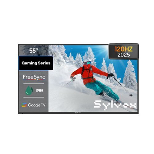 Sylvox - 55" Gaming Series Partial Sun Smart Outdoor TV, 120Hz Google TV, 1000 Nit 4K UHD HDR, IP55 Waterproof (2025)