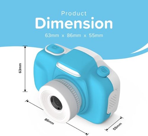 MyFirst Camera 3 - Digital Camera for Kids with Extra Selfie Lens 16MP HD Video, Selfie Lens, Shockproof Case, microSD - Blue GLOBAL SHIPPING