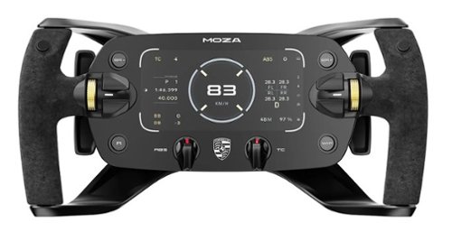 Moza Racing - Porsche Mission R Steering Wheel for Windows - Black-Front_Standard 