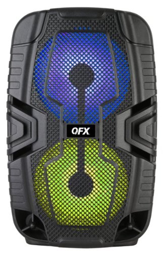 QFX - 2 x 6.5" Bluetooth Recharge Speaker with TWS - Black-Front_Standard 