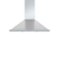 Zephyr - 36 inches - Convertible - Wall Range Hood - Stainless Steel-Front_Standard