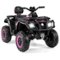 Gymax - 24V 2-Seater 4-Wheeler Quad Electric Vehicle w/ 4 Motors Soft Start LED Lights - Pink-Front_Standard
