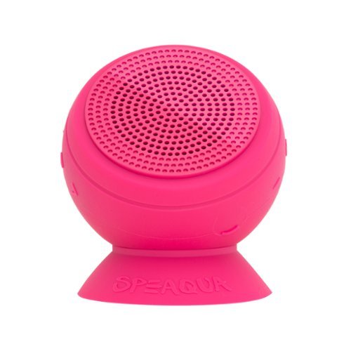 Speaqua - Barnacle Pro 2.0 Portable Waterproof Bluetooth Speaker with Built in Storage (2,000 songs) - Pitaya