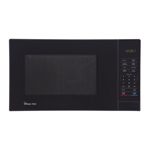 Magic Chef - 1000 Watt 1.1 Cubic Feet Digital Touch Countertop Microwave - Black-Front_Standard 