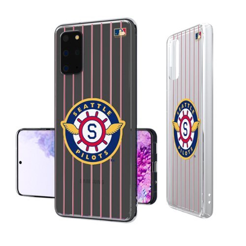 Keyscaper - Cooperstown Teams - Seattle Mariners - Seattle Pilots 1969 Cooperstown Pinstripe Galaxy Clear Case - S24 - Multicolor-Front_Standard 