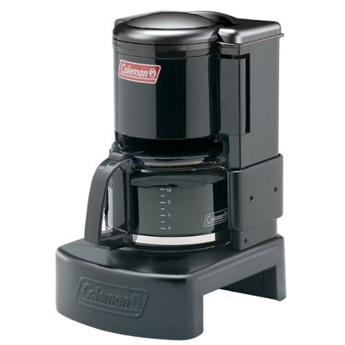 Coleman - 10 Cup Camping Coffee Maker - Black-Front_Standard 